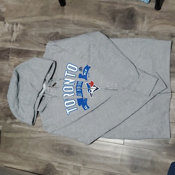 Women's sz S Blue Jays Full Zip Hoodie - Picture 1 of 5